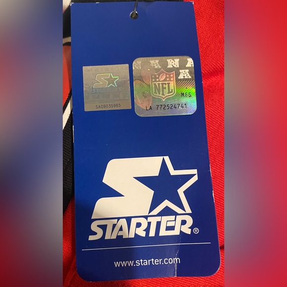 Men's Starter Gray/Black Atlanta Falcons hoodie~NEW - Picture 4 of 5